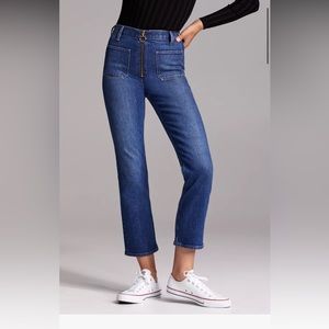 Denim Forum Just Peachy Straight Jeans, Size 26